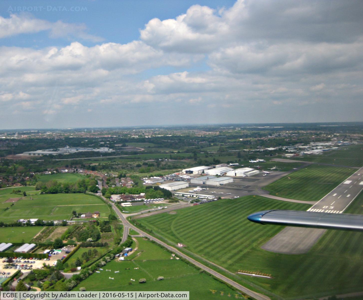 Coventry Airport, Coventry, England United Kingdom (EGBE) - Coventry Airport after Takeoff from G-TORC