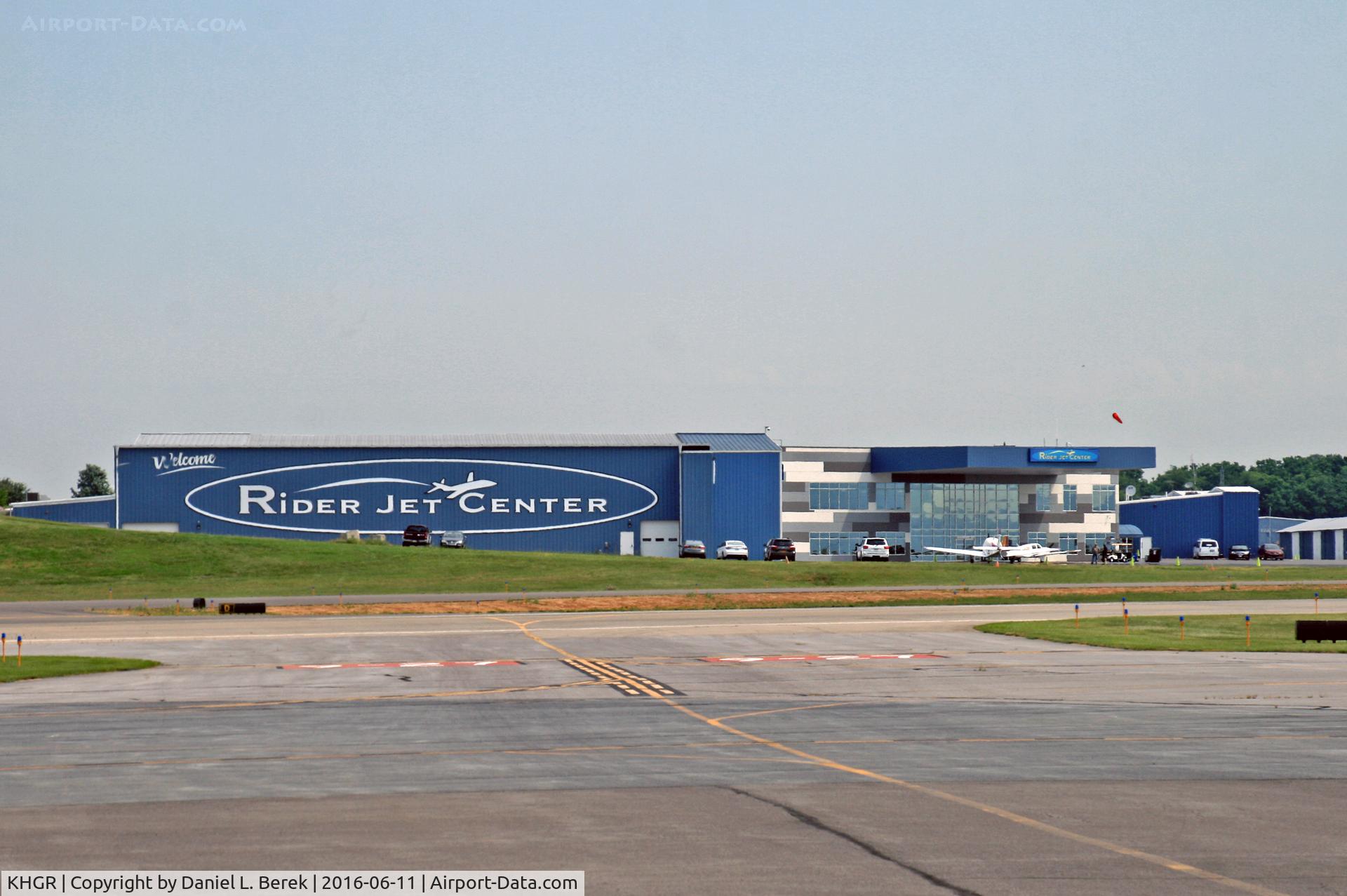 Hagerstown Rgnl-richard A Henson Fld Airport (HGR) - Rider Jet Center is the primary general aviation servicing company at HGR.