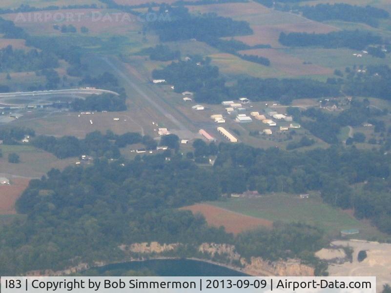 Salem Municipal Airport (I83) - Looking west