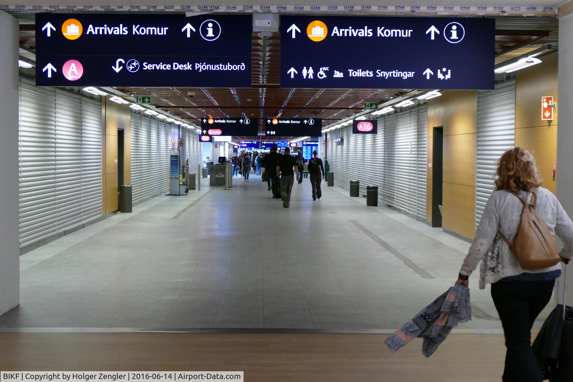 Keflavík International Airport (Flugstöð Leifs Eiríkssonar), Keflavík Iceland (BIKF) - The way every passenger have to go.....