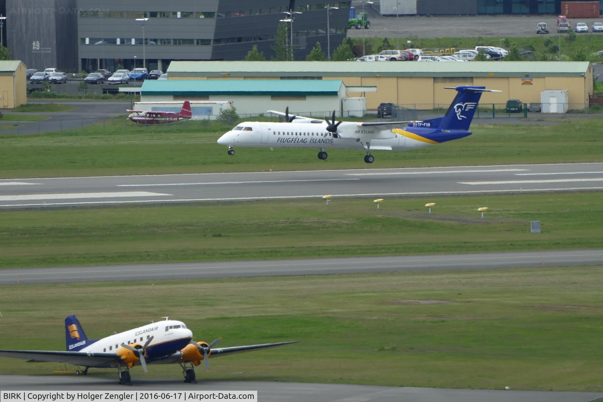 Reykjavík Airport, Reykjavík Iceland (BIRK) - A kind of rush hour on RKV....