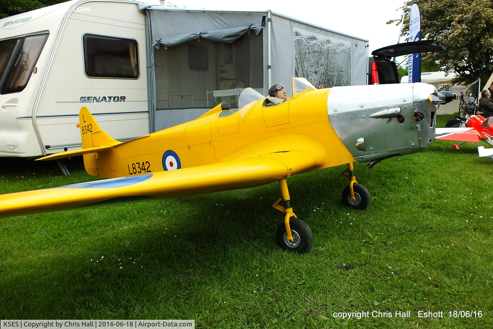 X5ES Airport - large scale model of Miles M14A Magister displayed at the Great North Fly in. Eshott