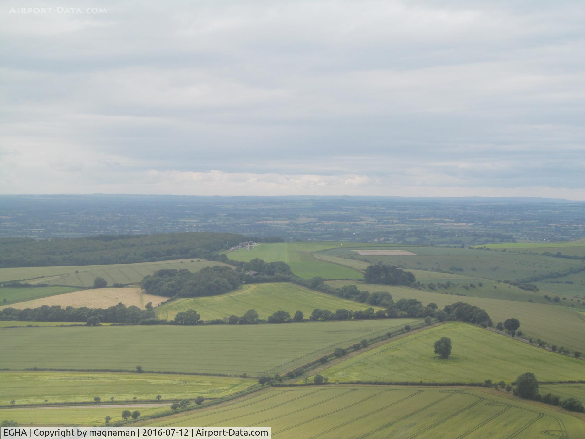 Compton Abbas Airfield Airport, Shaftesbury, England United Kingdom (EGHA) - on finals to this lovely grass strip