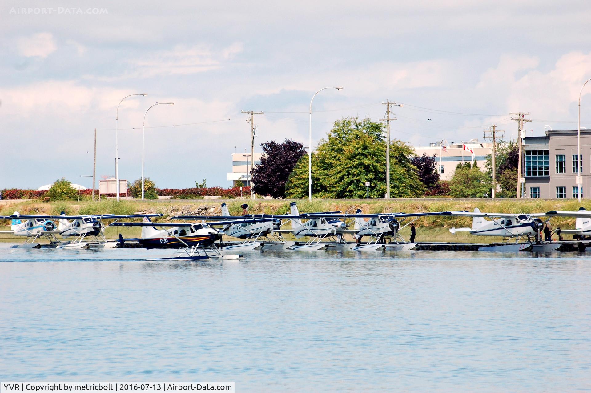 Vancouver International Airport, Vancouver, British Columbia Canada (YVR) - Busy morning at the seaplane terminal.