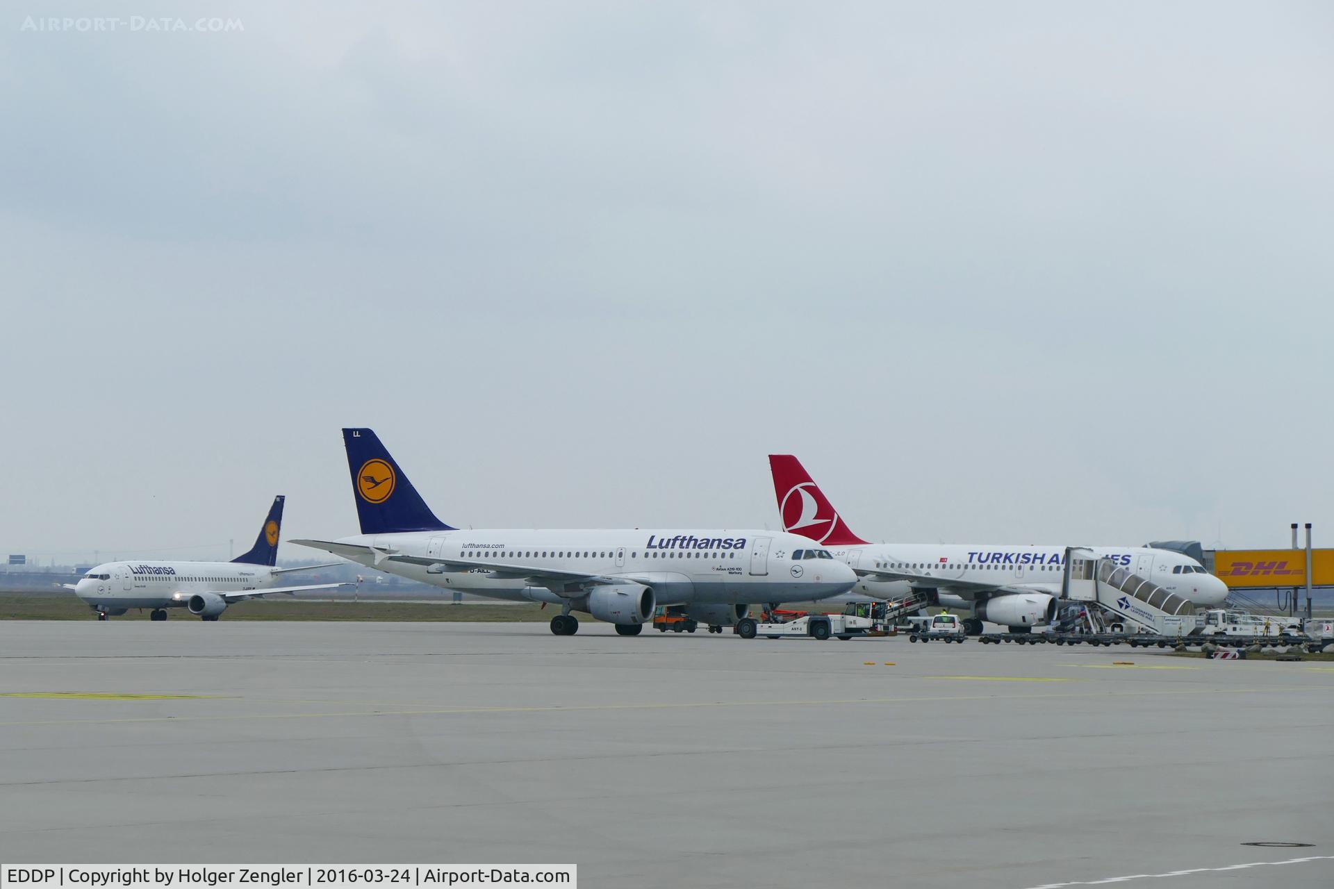 Leipzig/Halle Airport, Leipzig/Halle Germany (EDDP) - Crowded apron 1 in March - how exciting is that!