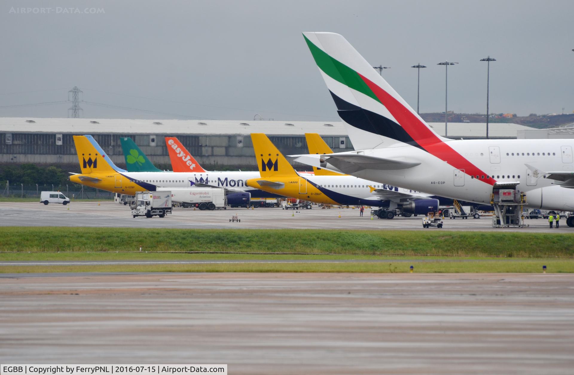 Birmingham International Airport, Birmingham, England United Kingdom (EGBB) - Terminal view from the west.