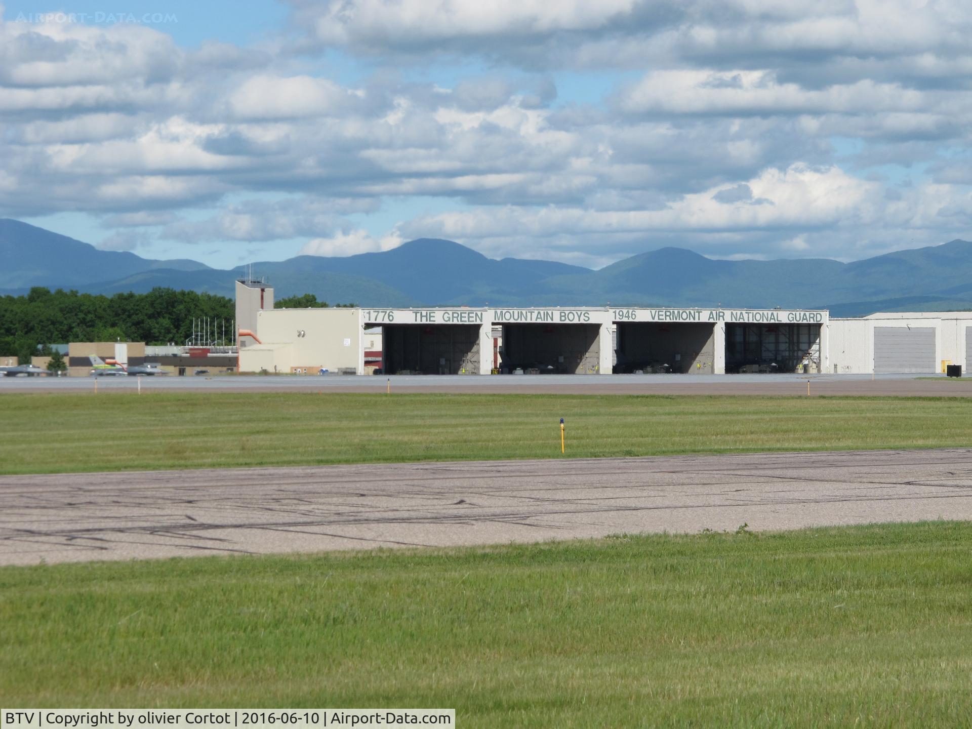 Burlington International Airport (BTV) - the ANG hangars