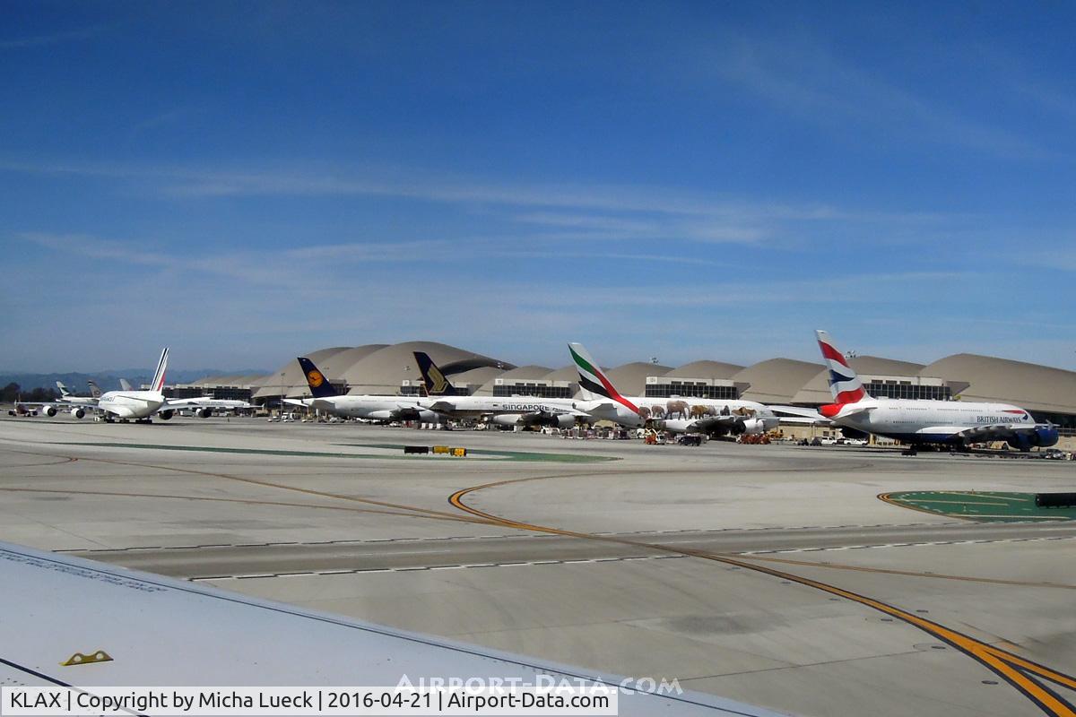 Los Angeles International Airport (LAX) - 5 A380s, 5 different airlines
