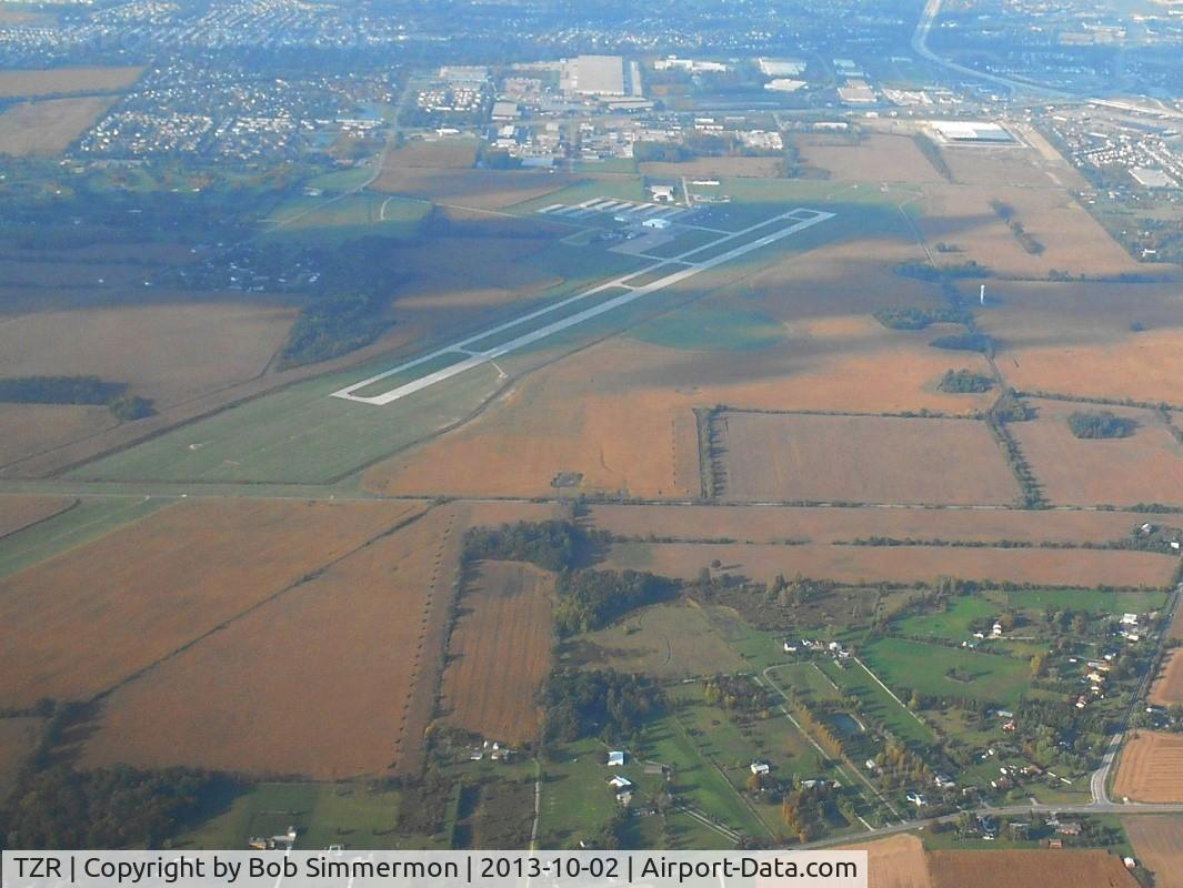 Bolton Field Airport (TZR) - Looking north from 4500 ft.
