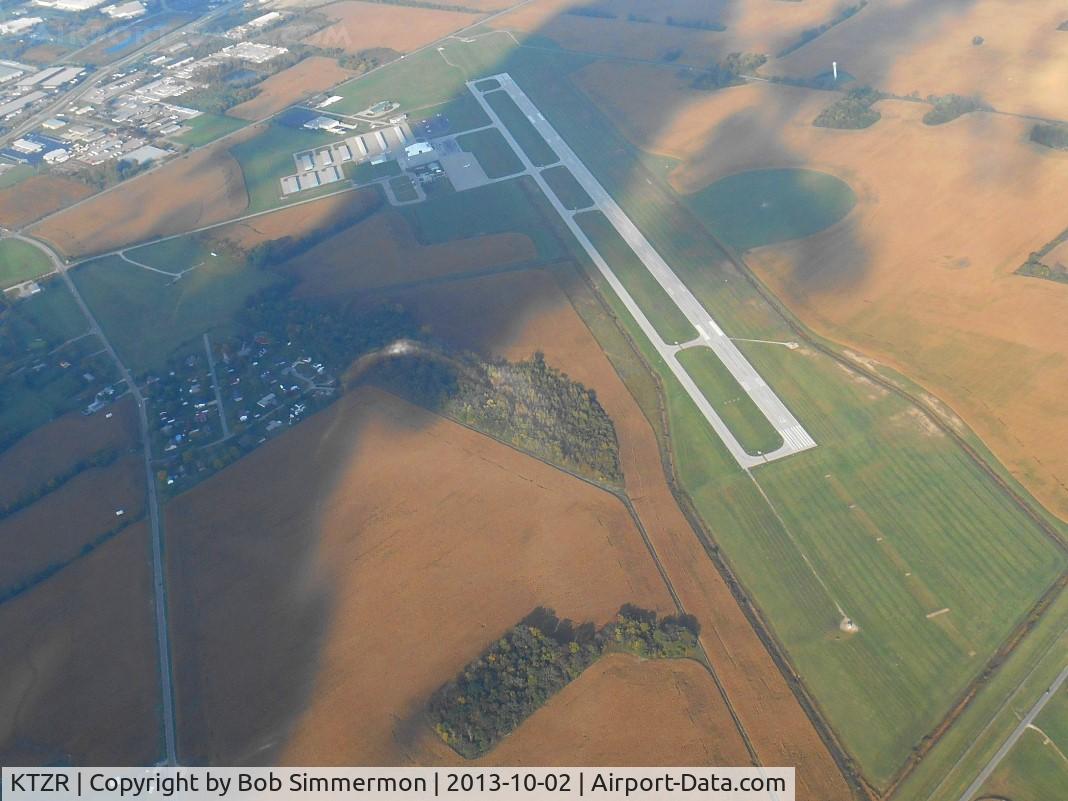 Bolton Field Airport (TZR) - Looking NE from 4500 ft.