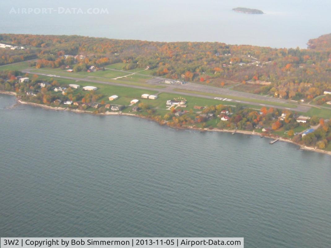 Put In Bay Airport (3W2) - Looking west on a nice fall day.