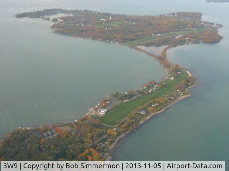 Middle Bass-east Point Airport (3W9) - Looking west on a nice fall day.