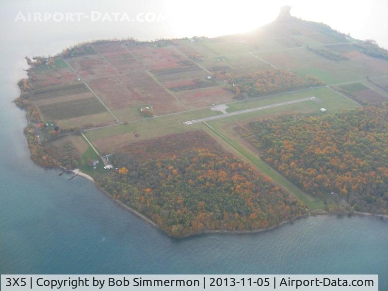 North Bass Island Airport (3X5) - Looking east on a nice fall day.