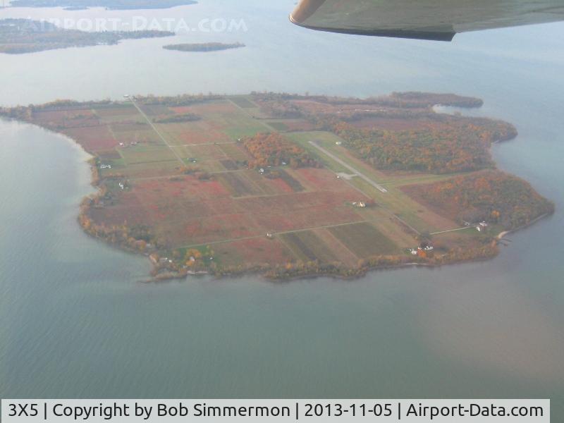 North Bass Island Airport (3X5) - Looking south on a nice fall day.