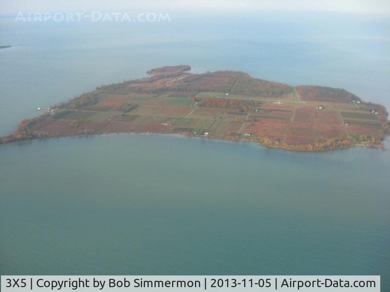 North Bass Island Airport (3X5) - Looking west on a nice fall day.