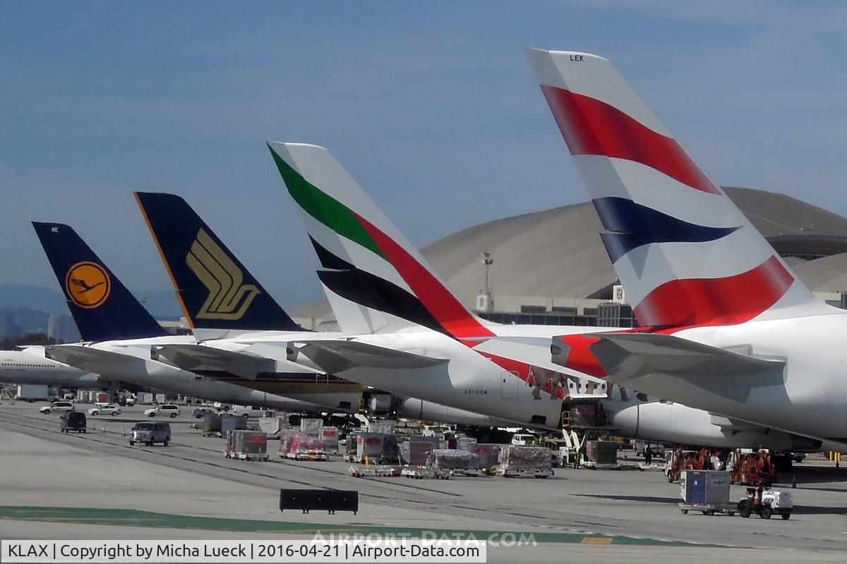 Los Angeles International Airport (LAX) - Mirror, mirror on the wall, which A380 tail is the most beautiful of all?