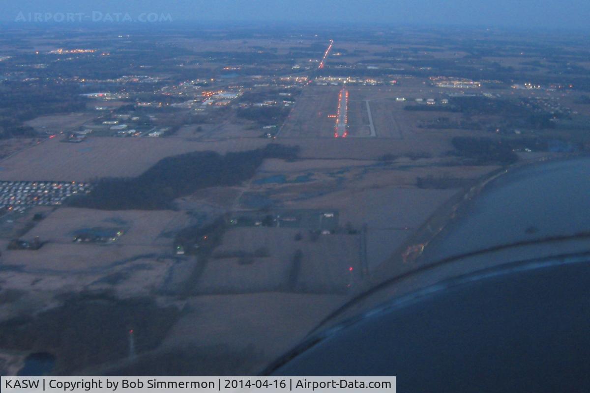 Warsaw Municipal Airport (ASW) - Lined up on 27 at daybreak