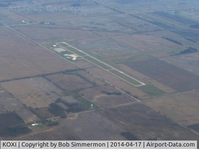 Starke County Airport (OXI) - Looking SW from 4500 ft.