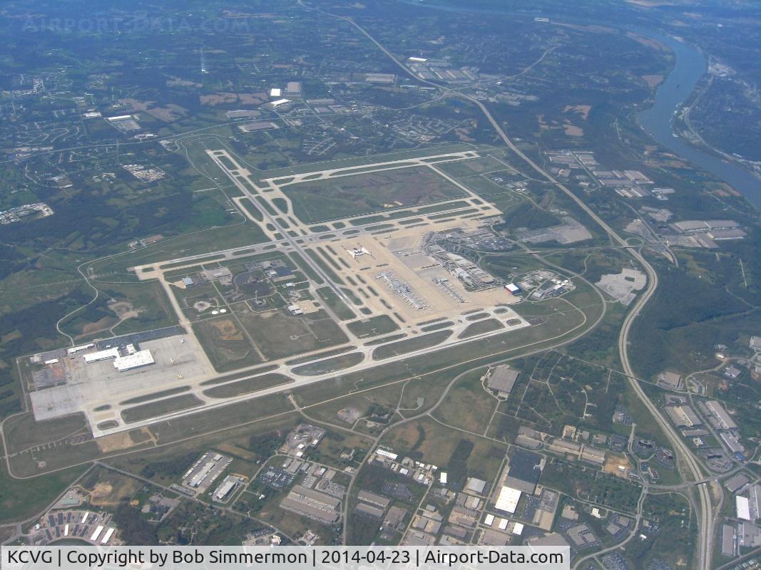 Cincinnati/northern Kentucky International Airport (CVG) - Looking NW from 10,000 ft.