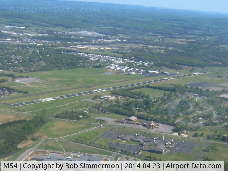 Lebanon Municipal Airport (M54) - Looking SE at pattern altitude