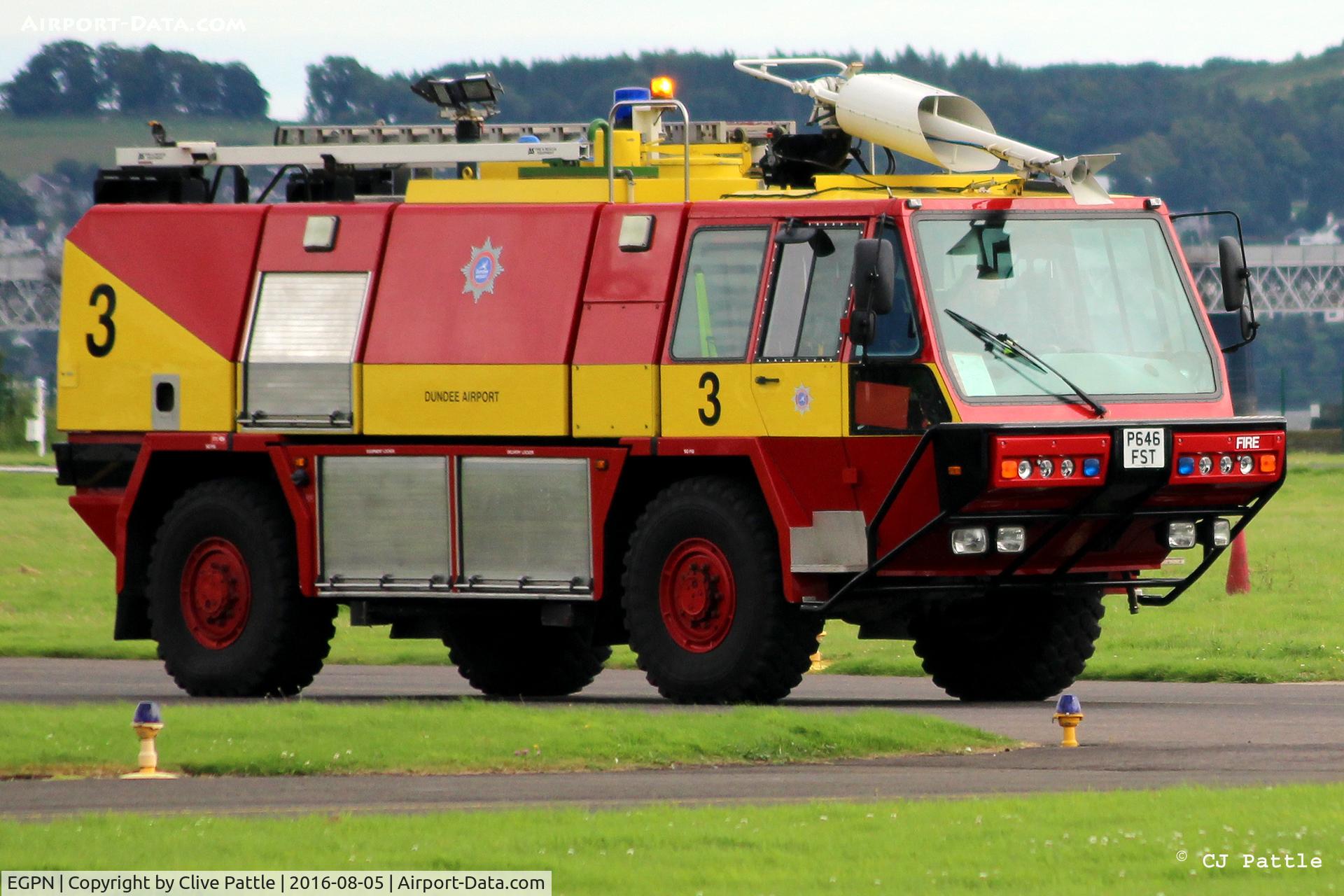 Dundee Airport, Dundee, Scotland United Kingdom (EGPN) - Fire 3 on patrol at Dundee Riverside EGPN