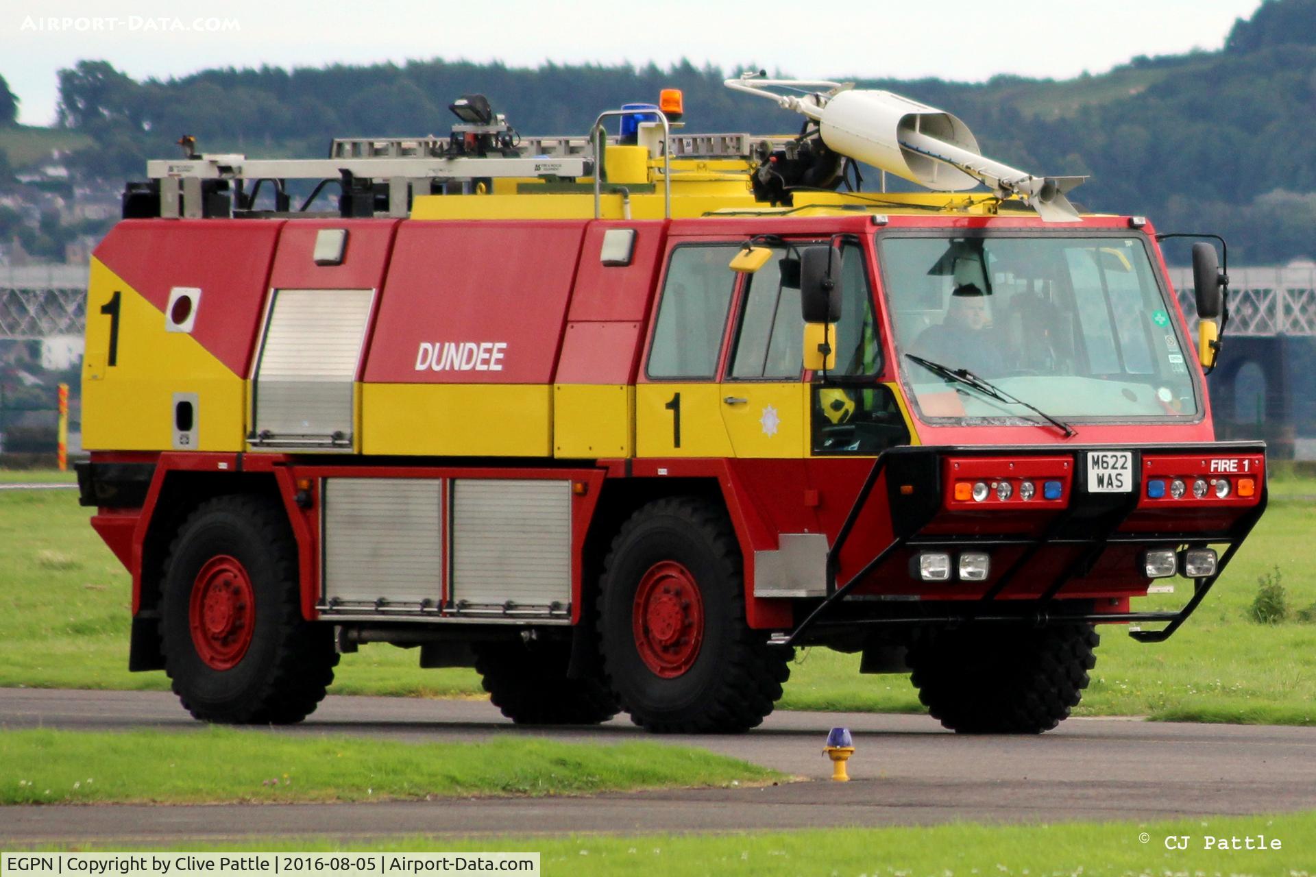 Dundee Airport, Dundee, Scotland United Kingdom (EGPN) - Fire 1 on patrol at Dundee Riverside EGPN