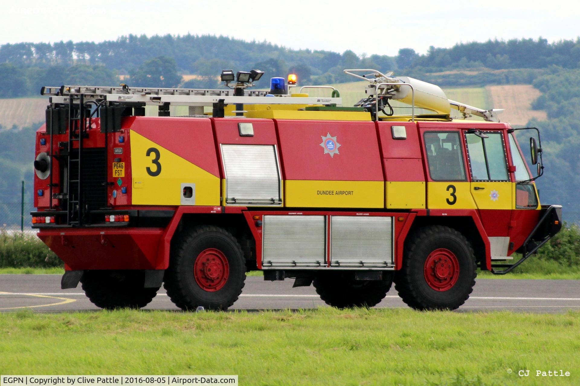 Dundee Airport, Dundee, Scotland United Kingdom (EGPN) - Fire 3 at Dundee Riverside EGPN