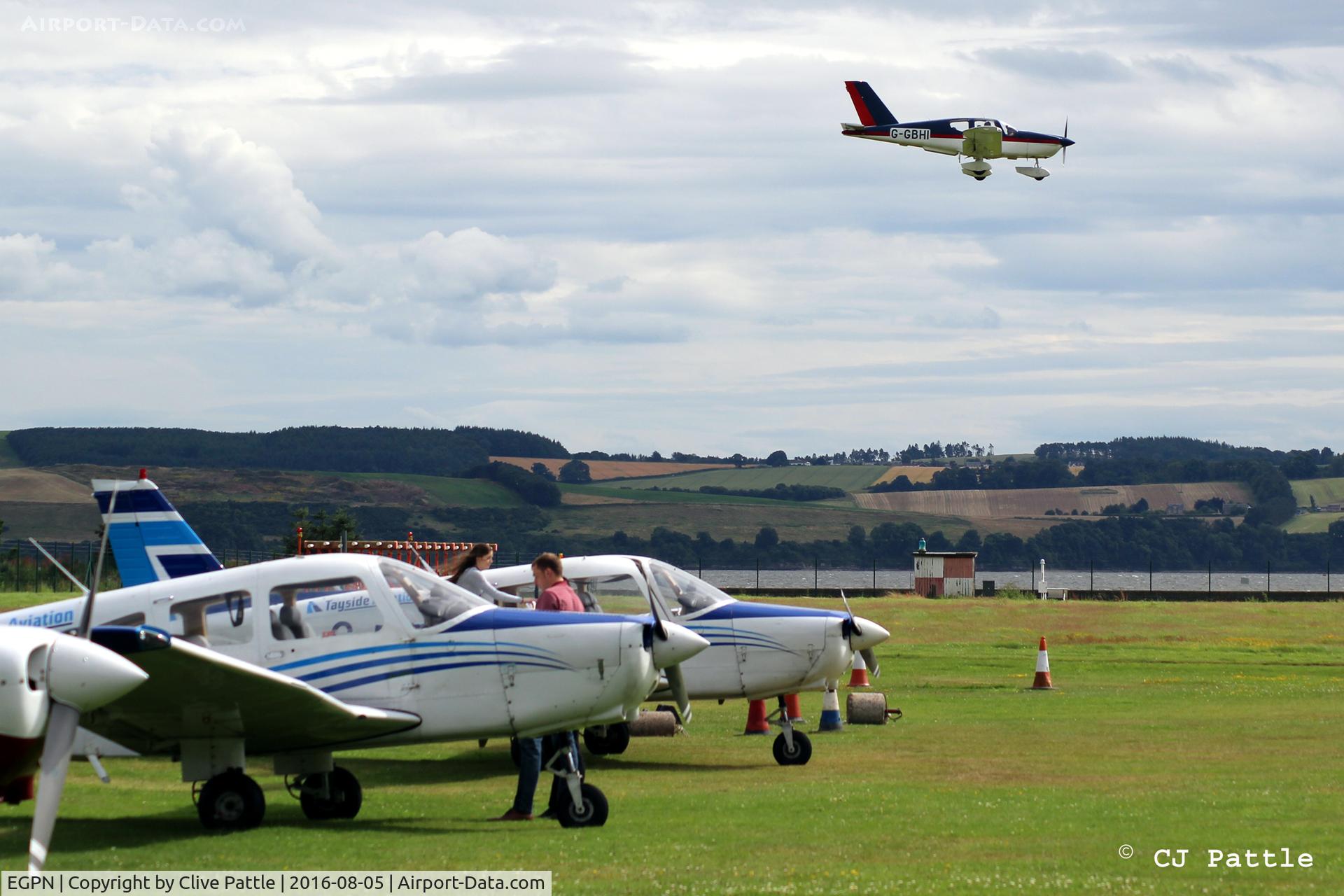 Dundee Airport, Dundee, Scotland United Kingdom (EGPN) - Tranquil scene at the GA park at Dundee Riverside airport EGPN