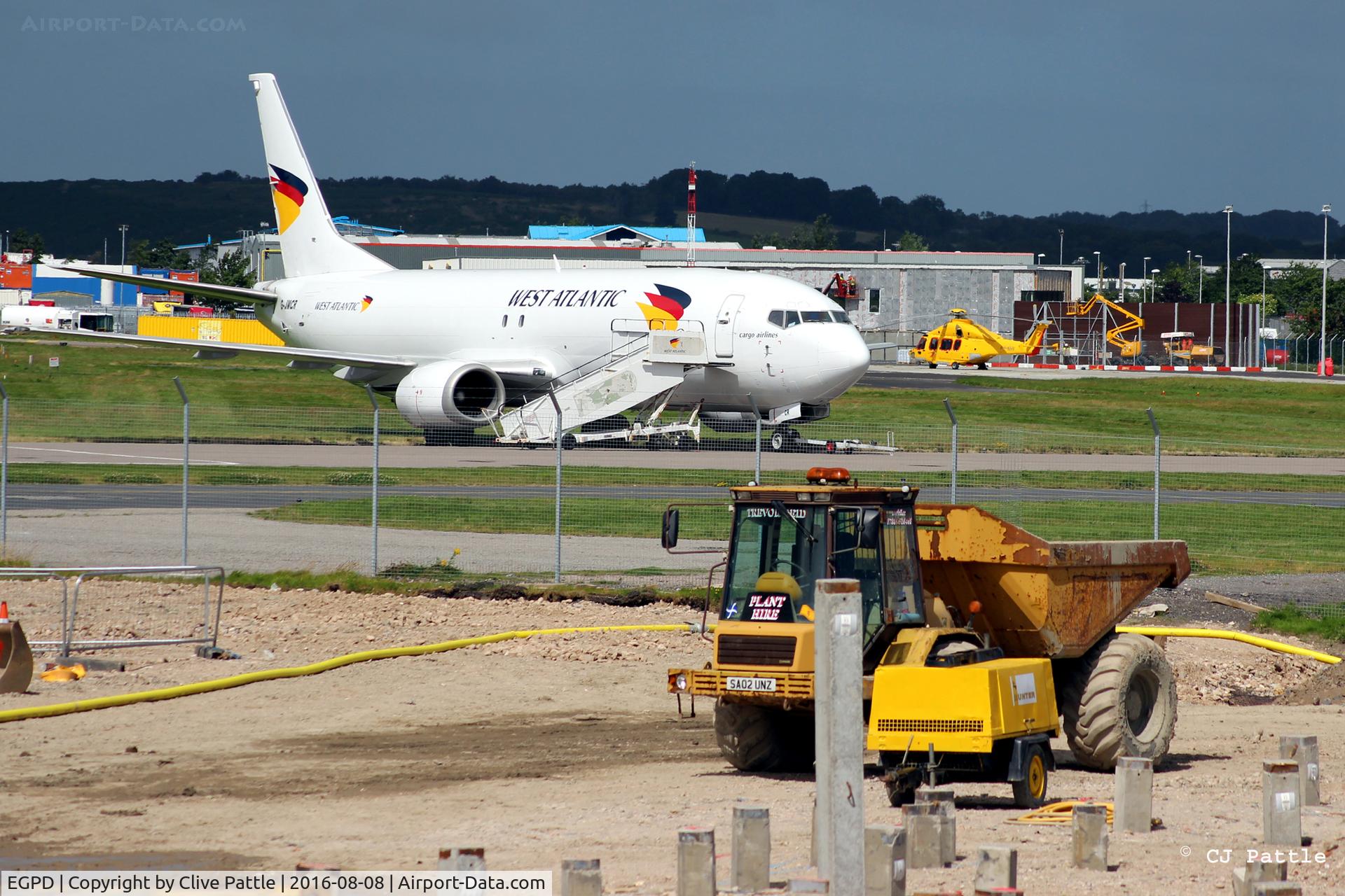 Aberdeen Airport, Aberdeen, Scotland United Kingdom (EGPD) - Extensive building works ongoing on the south side of Aberdeen
