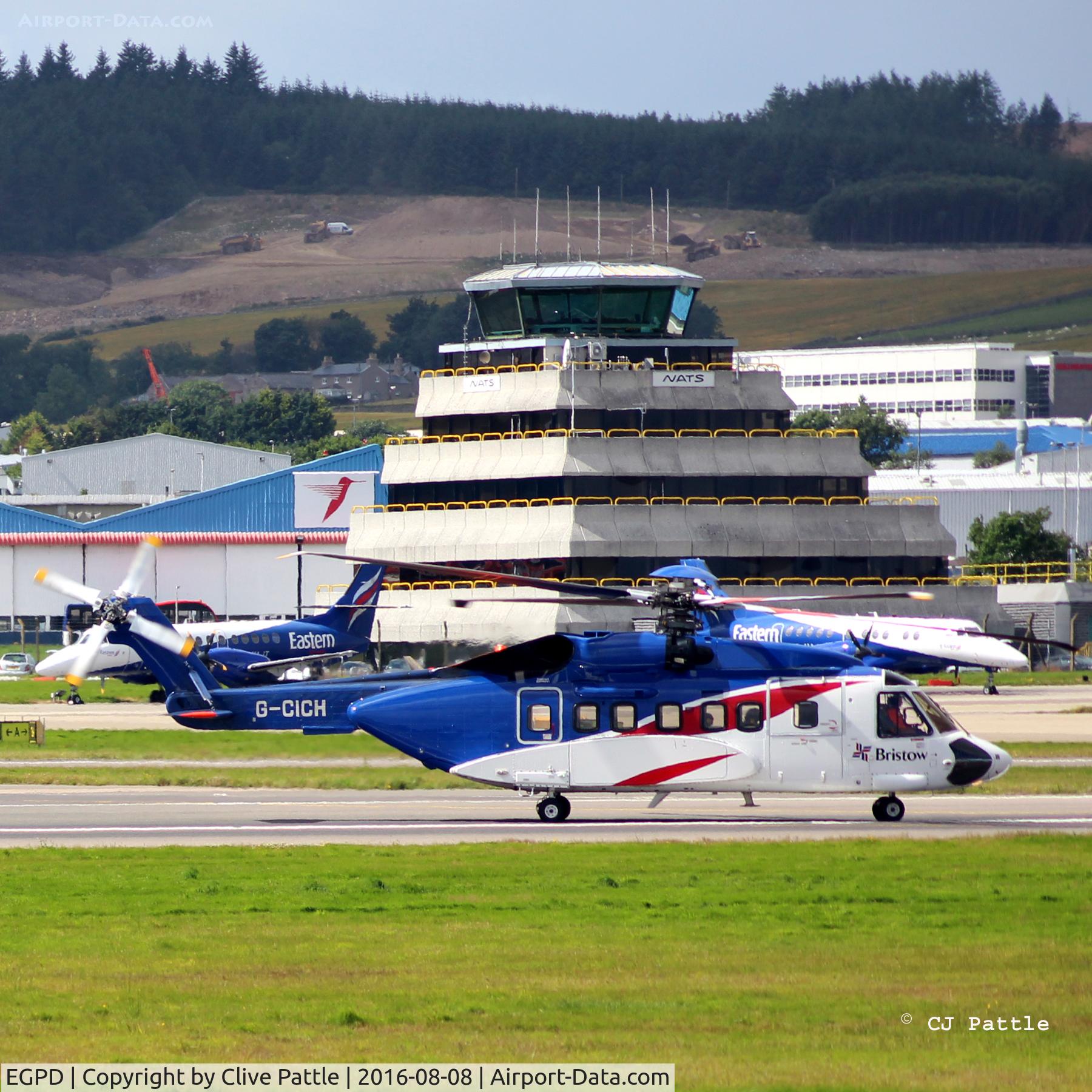 Aberdeen Airport, Aberdeen, Scotland United Kingdom (EGPD) - Aberdeen Tower with resident.