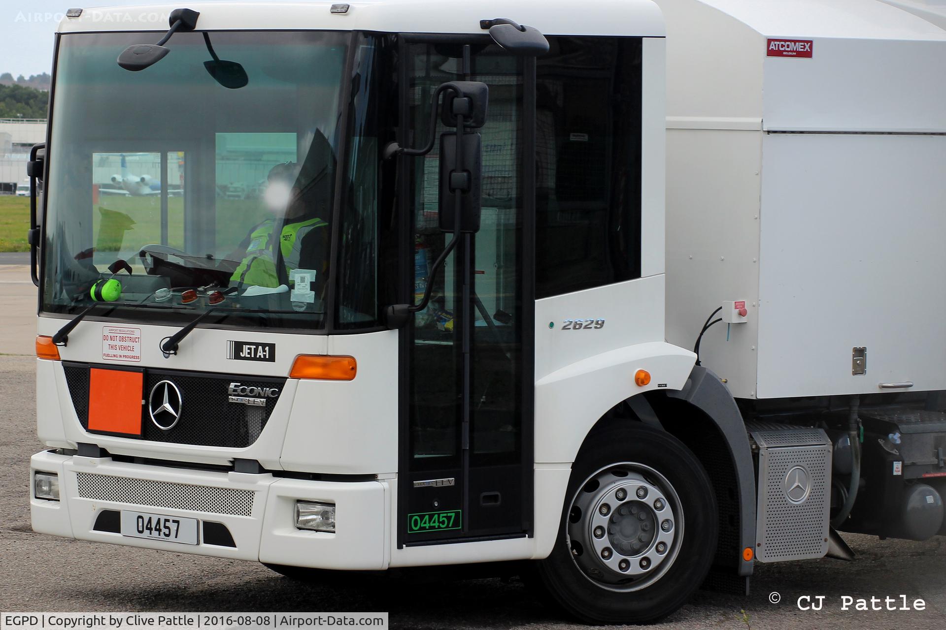 Aberdeen Airport, Aberdeen, Scotland United Kingdom (EGPD) - Aircraft refueller at Aberdeen
