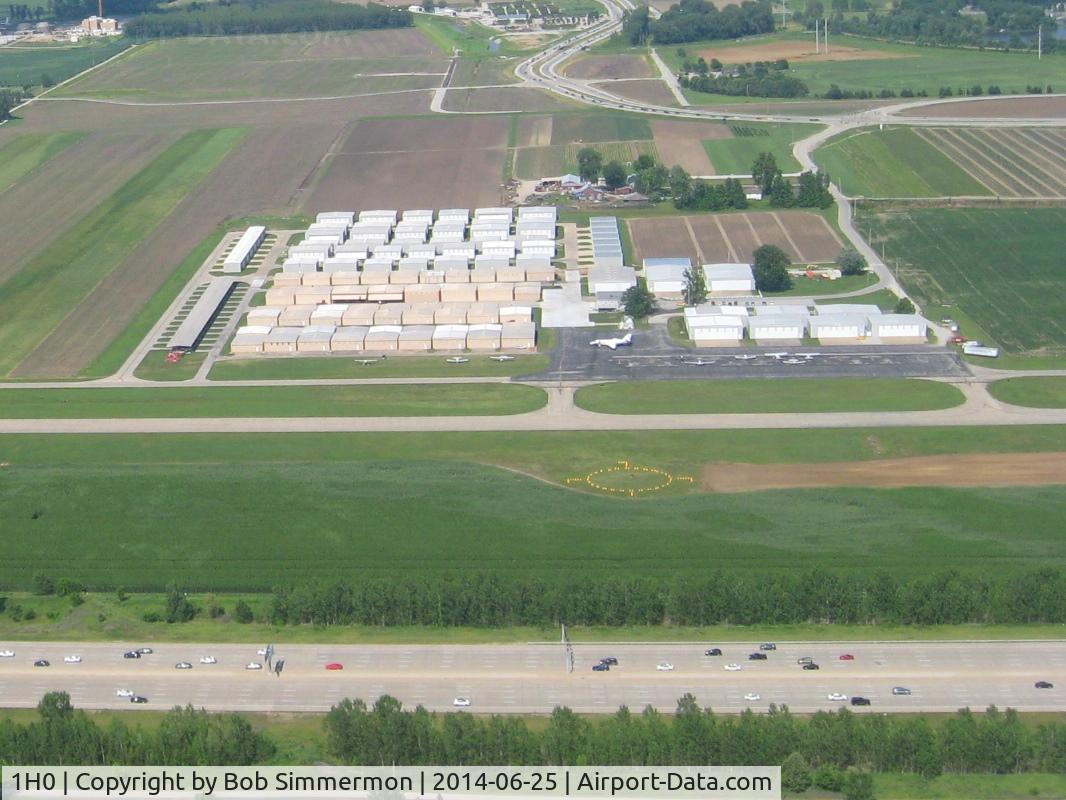 Creve Coeur Airport (1H0) - View of the hangers and facility