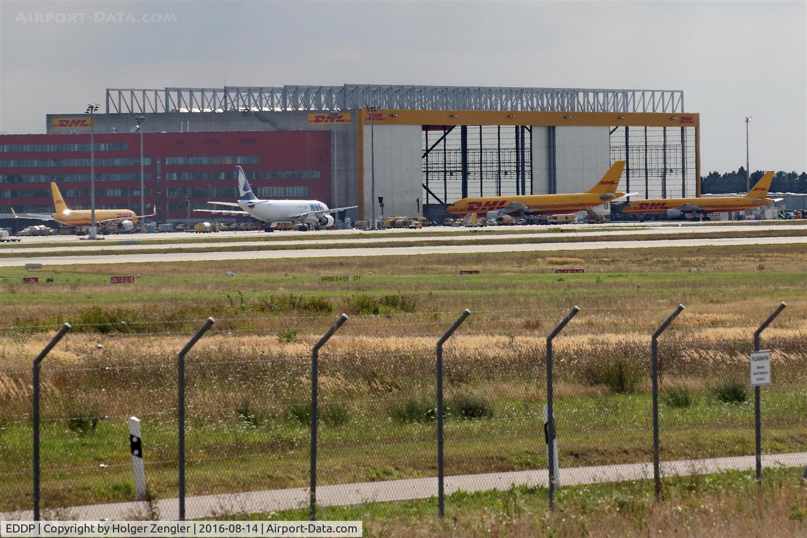 Leipzig/Halle Airport, Leipzig/Halle Germany (EDDP) - View on DHL Air Hub...