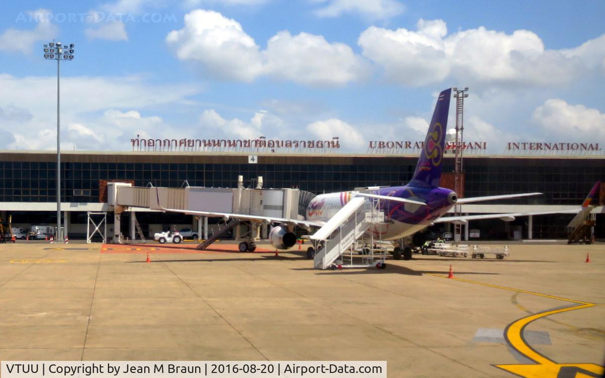 Ubon Ratchathani Airport, Ubon Ratchathani Thailand (VTUU) - Ubon Ratchathani airport serves as commercial airport as well as a Royal Thai AFB, home of Wing 21.