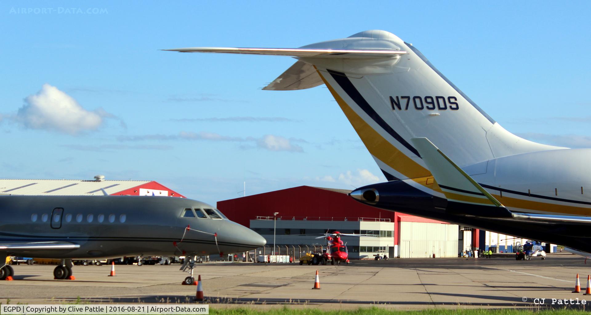 Aberdeen Airport, Aberdeen, Scotland United Kingdom (EGPD) - East side apron at Aberdeen EGPD