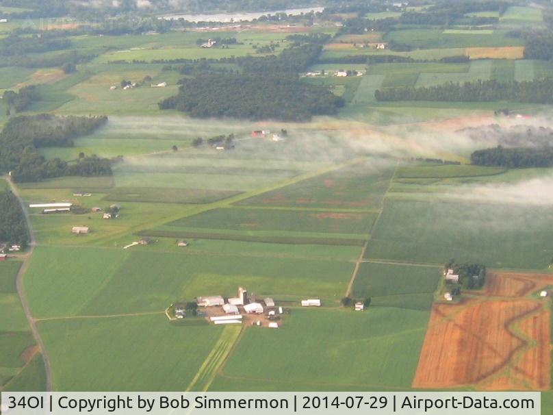 Mohican Airpark Airport (34OI) - Looking SE from 3500 ft.