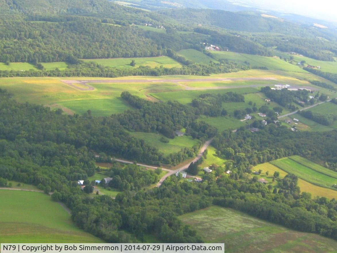 Northumberland County Airport (N79) - Looking NE on downwind for 26