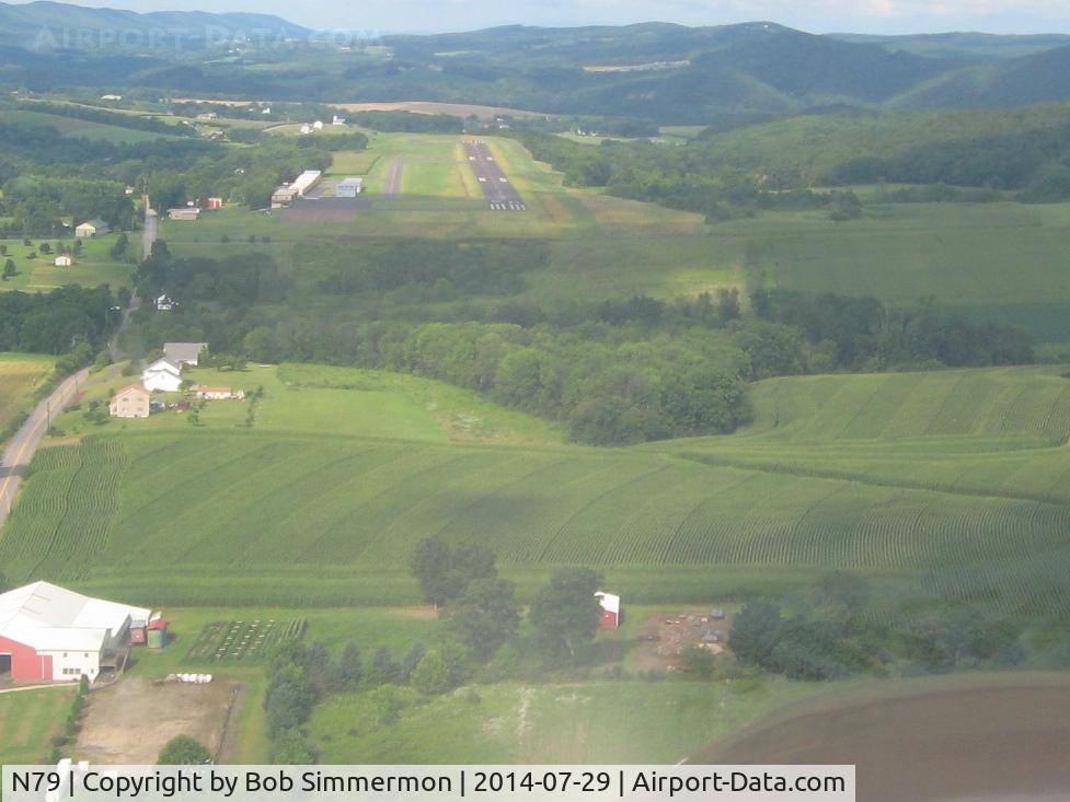 Northumberland County Airport (N79) - Base to final for runway 26