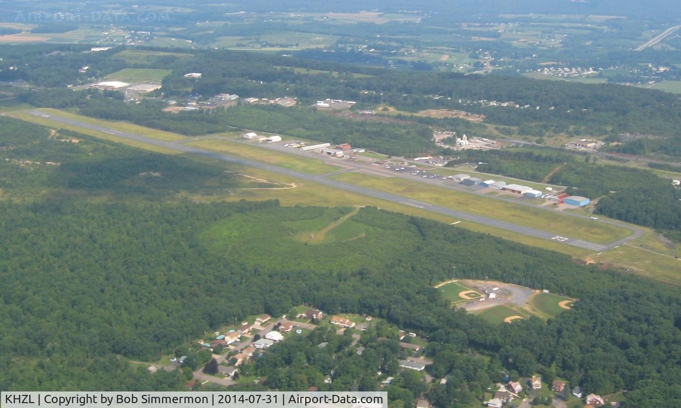Hazleton Municipal Airport (HZL) - looking NW