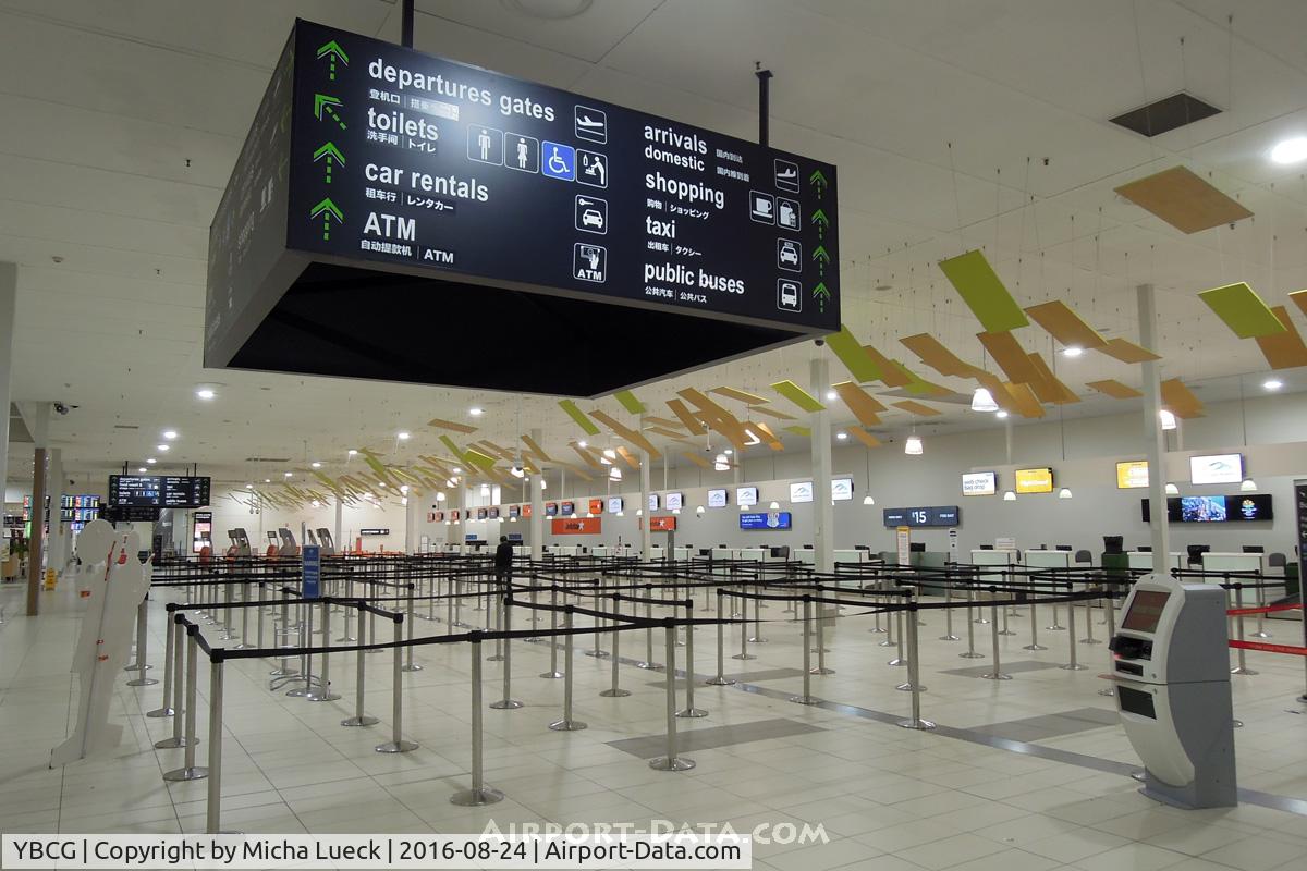 Gold Coast Airport, Coolangatta, Queensland Australia (YBCG) - At 9pm, the check-in area at Coolangatta airport is virtually deserted