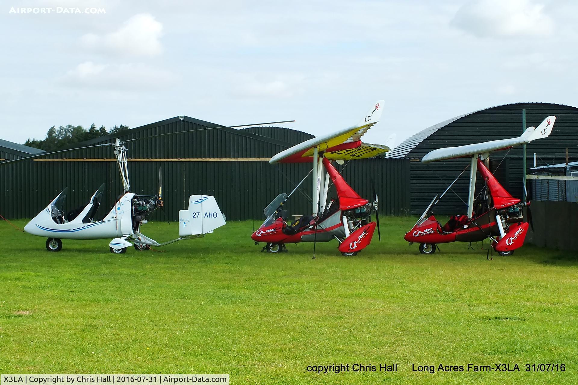 X3LA Airport - three visitors from France at Long Acres Farm, Sandy