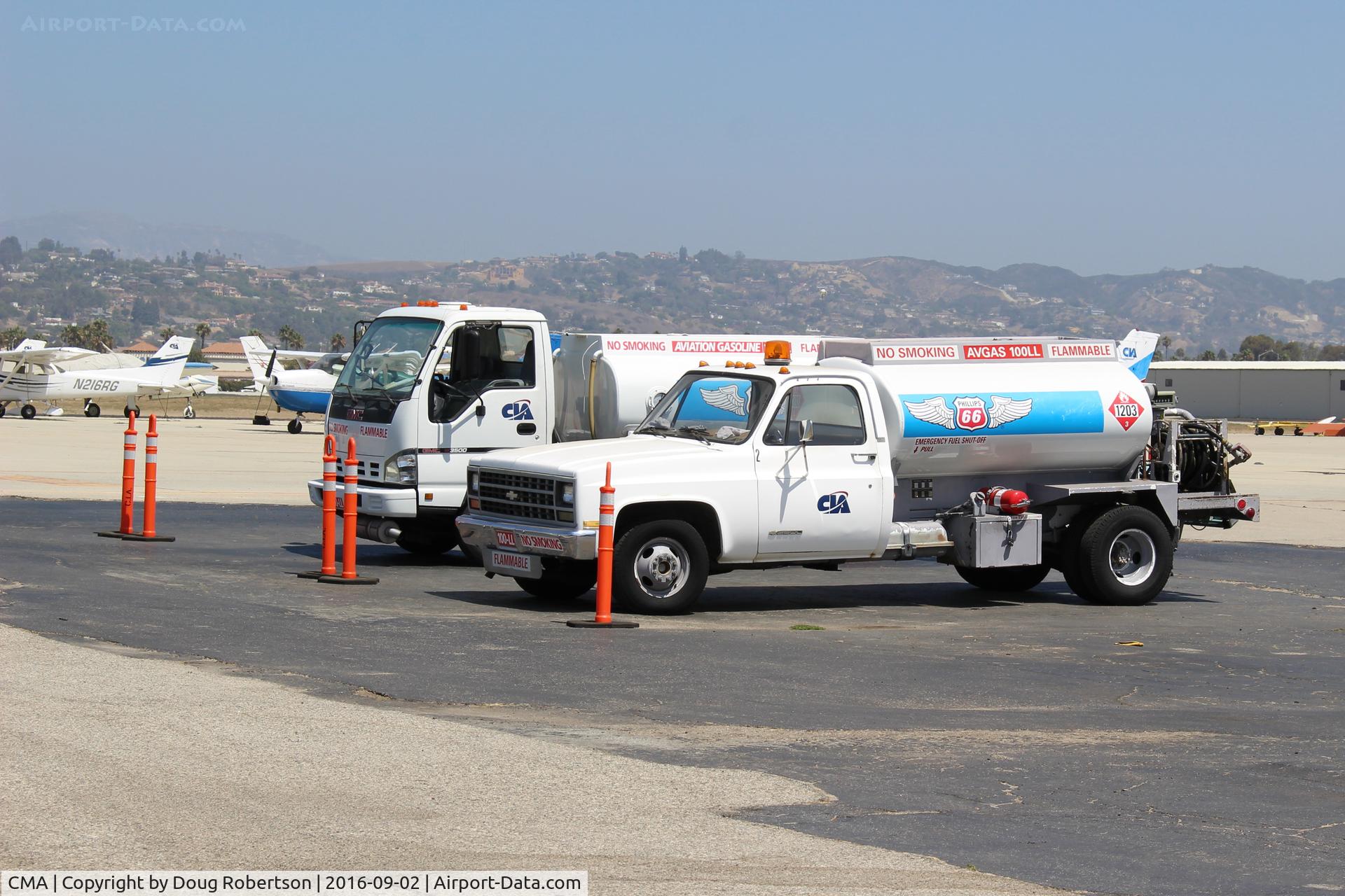Camarillo Airport (CMA) - Channel Islands Aviation FBO Fuel trucks. Cessna Dealer since 1976 at CMA.