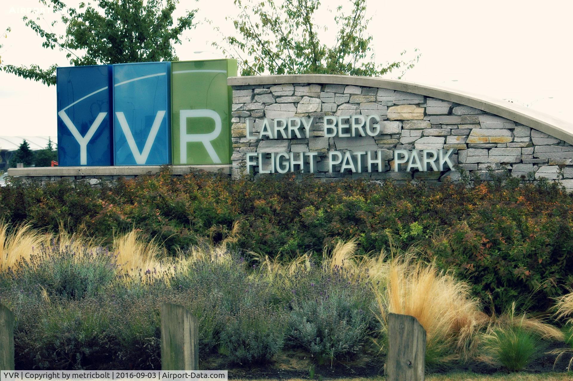 Vancouver International Airport, Vancouver, British Columbia Canada (YVR) - Entrance to the park