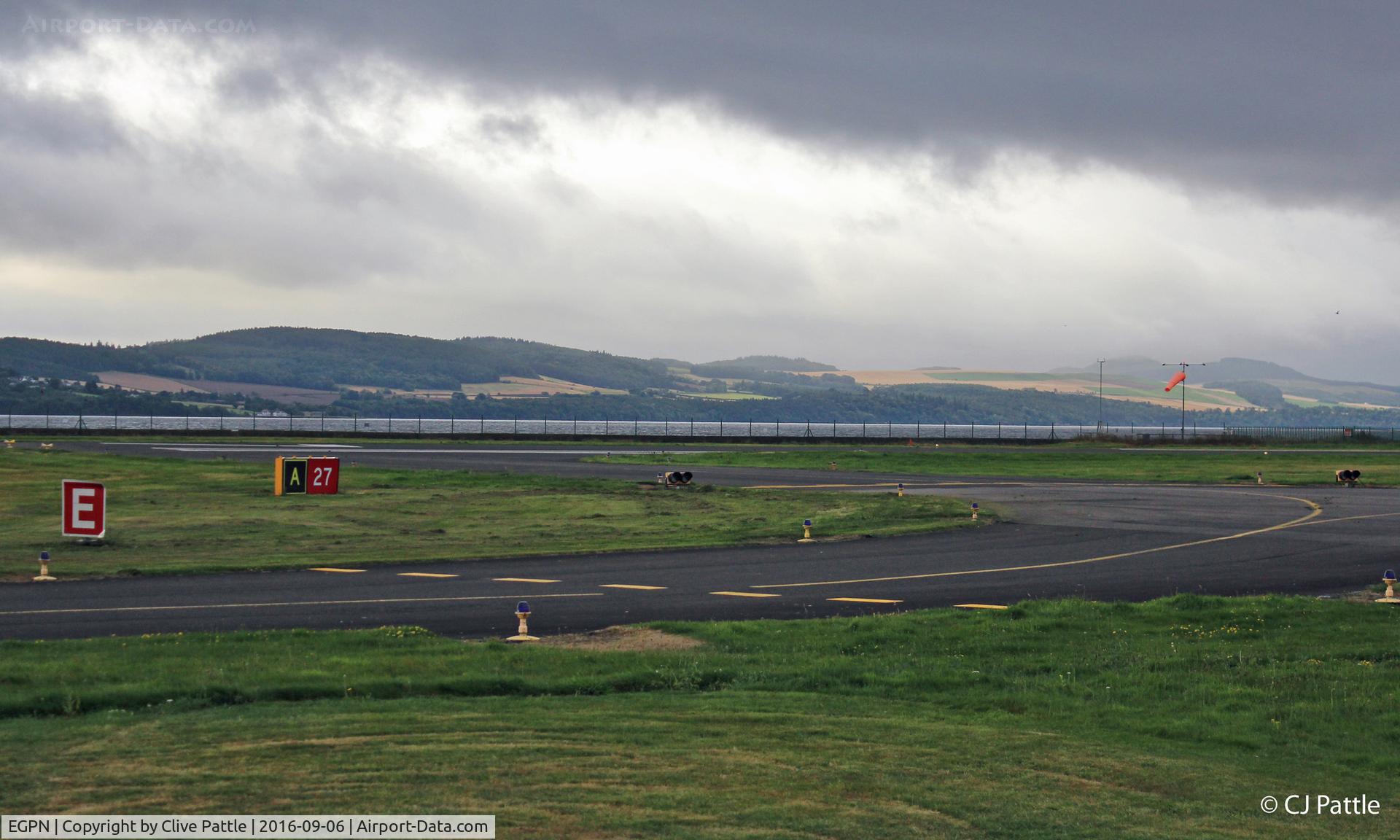 Dundee Airport, Dundee, Scotland United Kingdom (EGPN) - Holding Point Alpha for Rwy 27 - early morning at Dundee EGPN