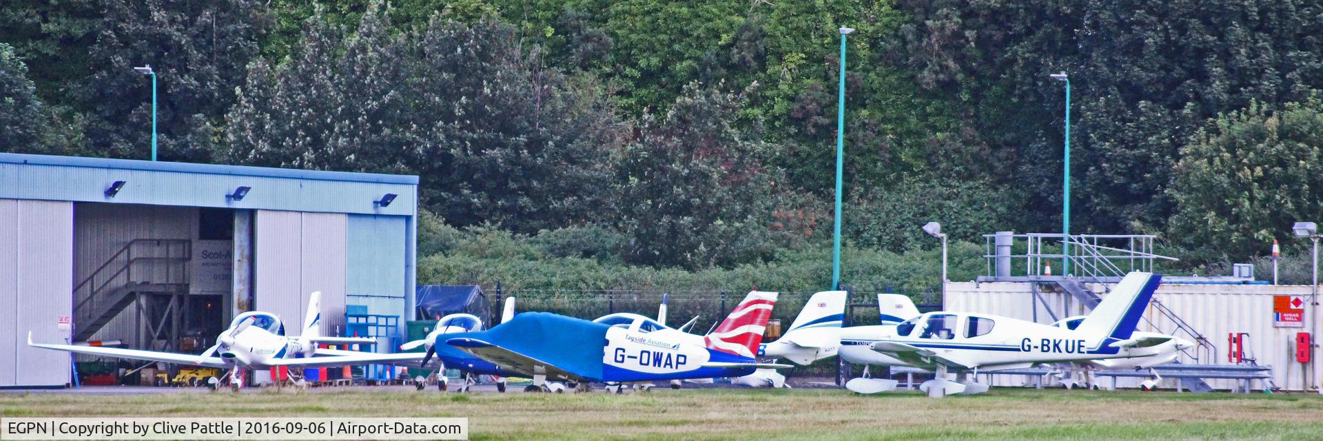 Dundee Airport, Dundee, Scotland United Kingdom (EGPN) - GA Park at Dundee EGPN