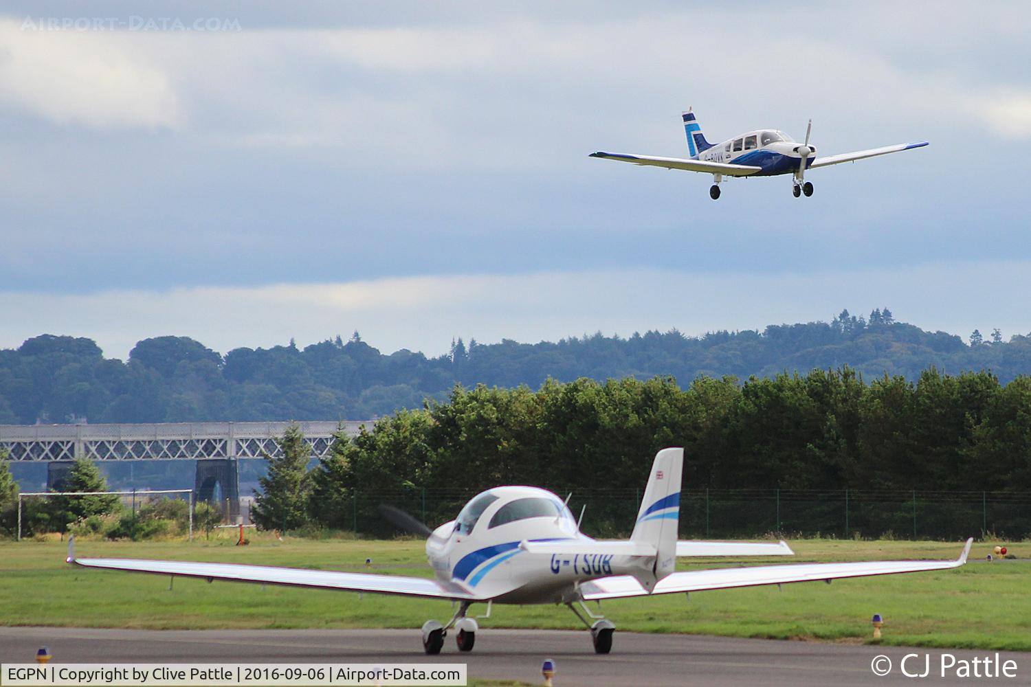 Dundee Airport, Dundee, Scotland United Kingdom (EGPN) - Airfield activity at Dundee EGPN