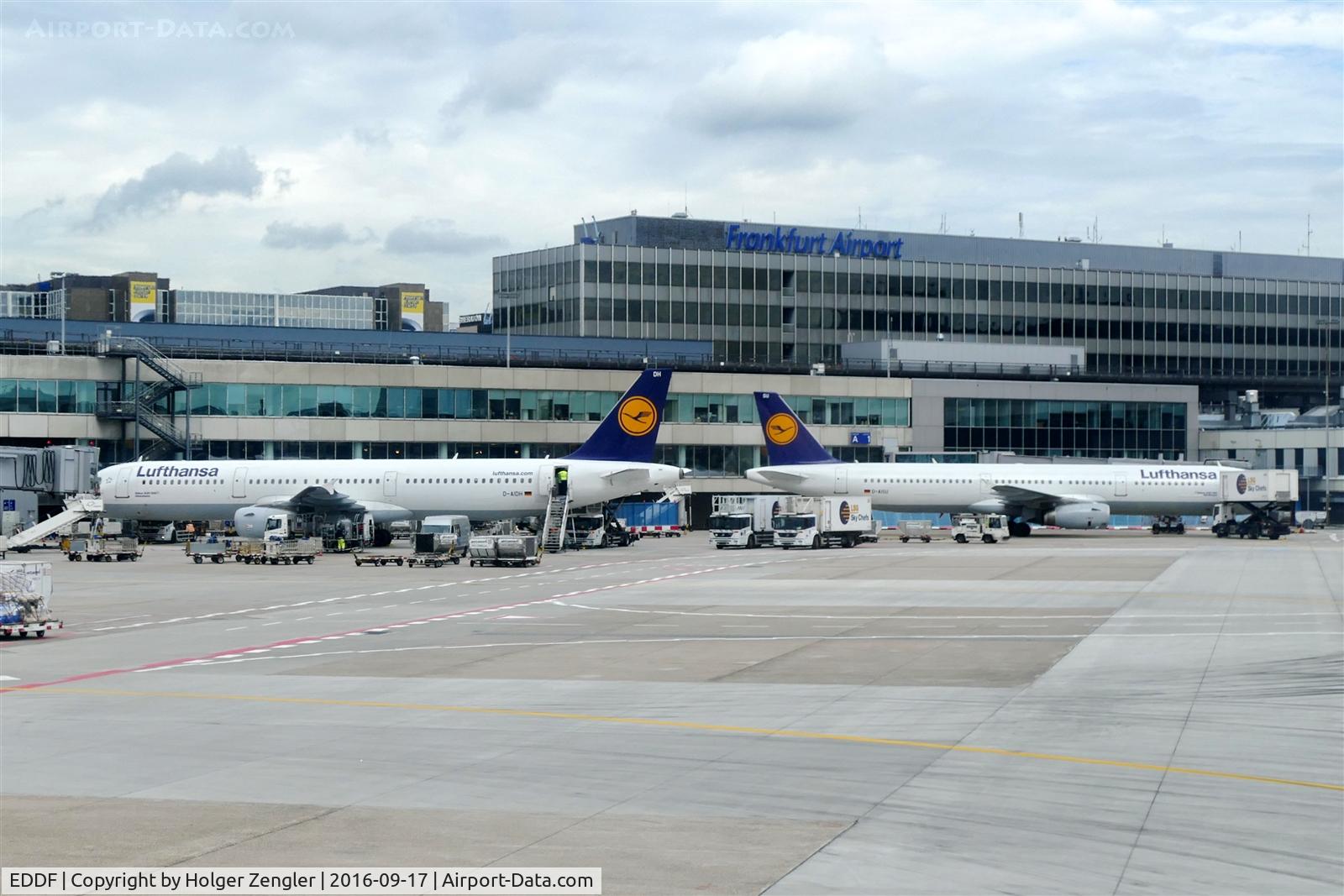 Frankfurt International Airport, Frankfurt am Main Germany (EDDF) - Two A321 at terminal 2...