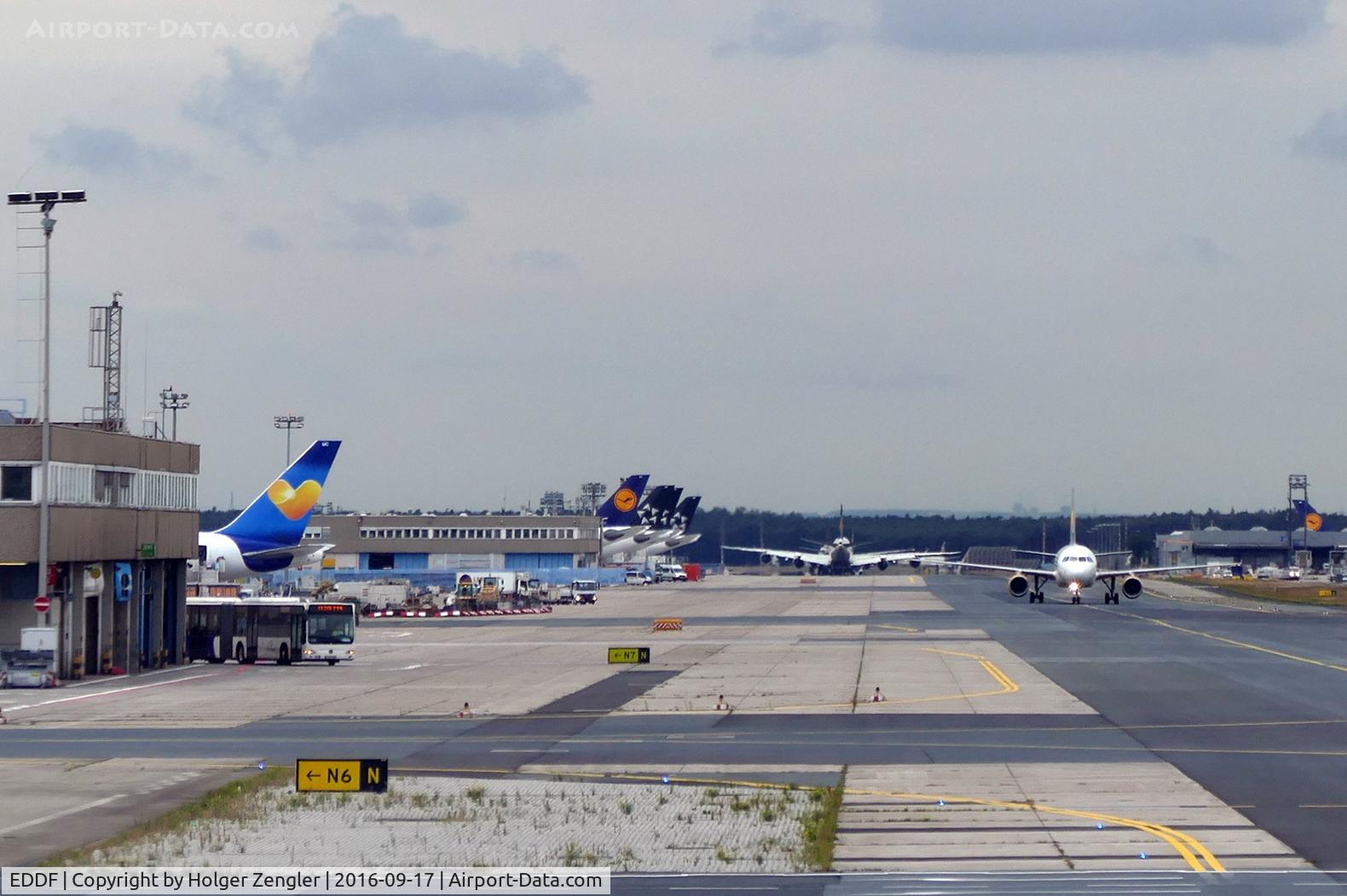 Frankfurt International Airport, Frankfurt am Main Germany (EDDF) - Western view along aprons...