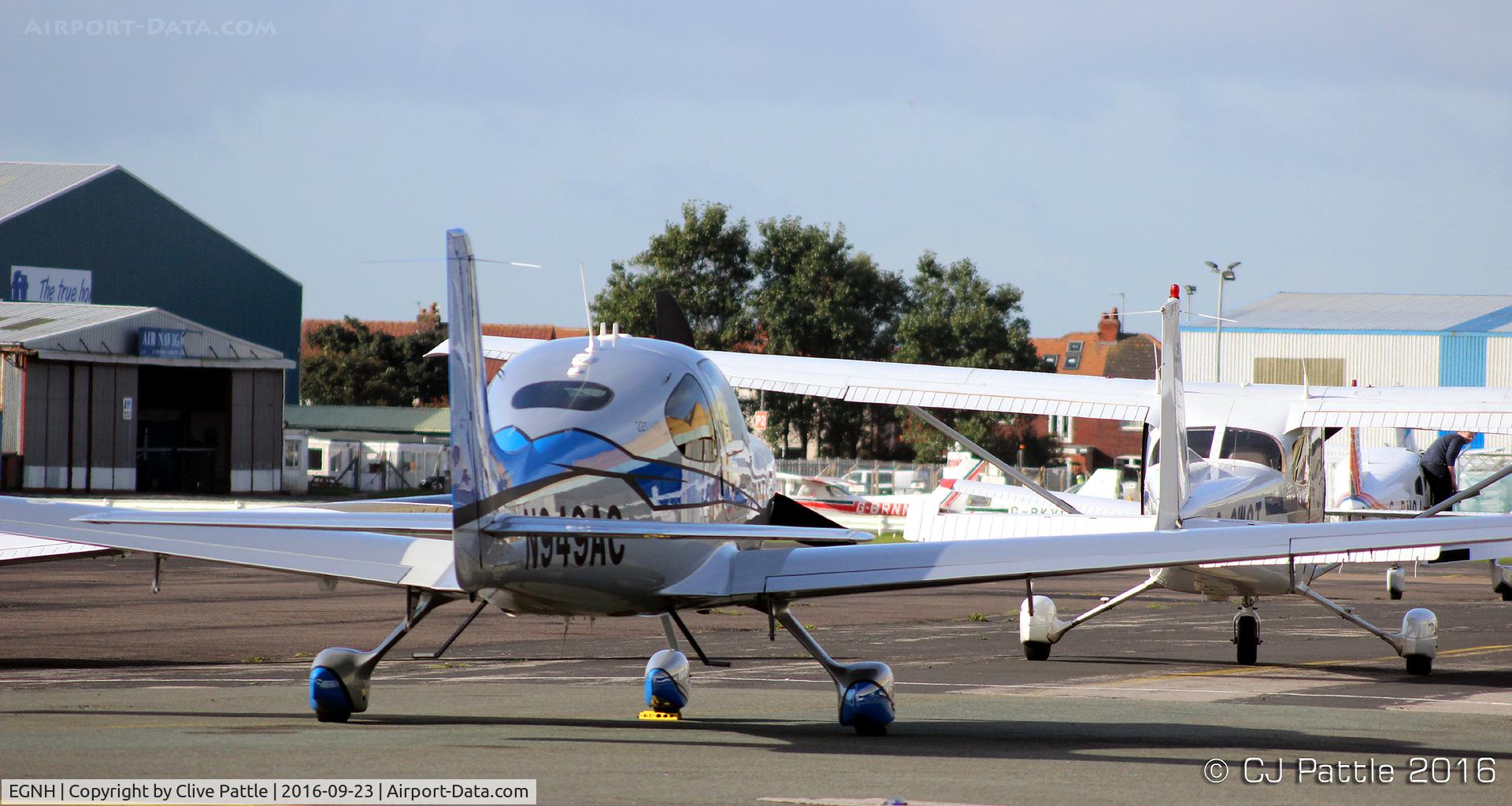 Blackpool International Airport, Blackpool, England United Kingdom (EGNH) - Packed GA apron at Blackpool EGNH
