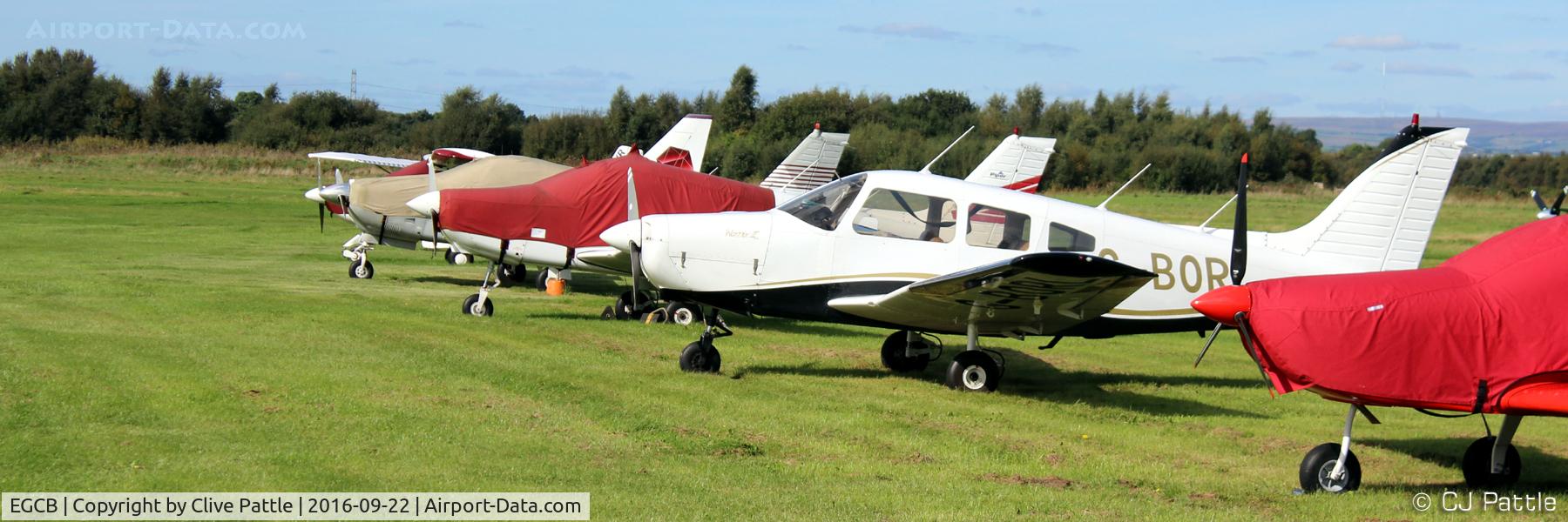 City Airport Manchester, Manchester, England United Kingdom (EGCB) - GA line-up at Manchester City Airport, Barton EGCB